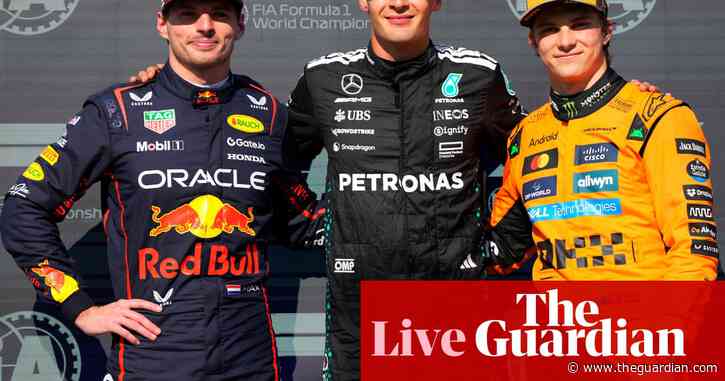 Formula One: Mercedes’ Russell snatches pole for Canadian grand prix – as it happened
