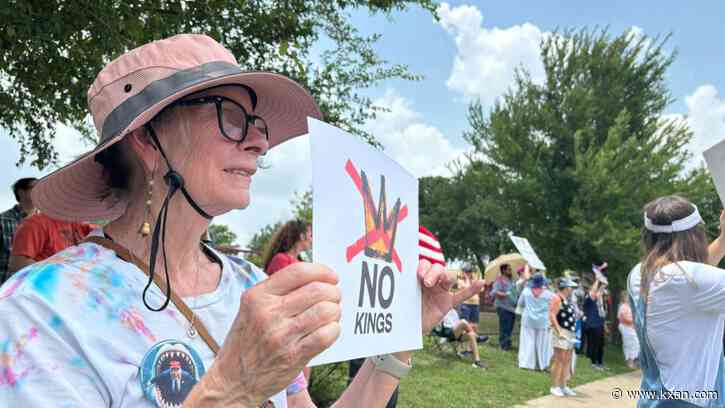 Suburban Dissent: Retirees and families rally at Pflugerville 'No Kings' protest
