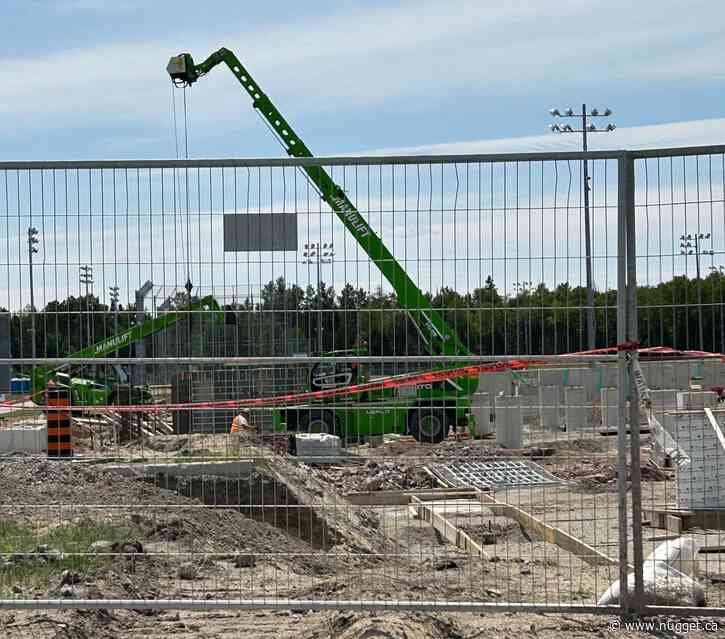 Foundation work underway at North Bay's new twin-pad arena