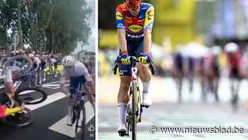 Tourjury bestraft vier renners waaronder Belg en Bryan Coquard met gele kaart na crashes, video van valpartij in volle massasprint doet pijn aan de ogen