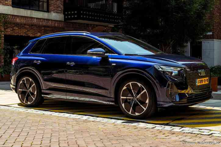 Audi Q4 e-tron 45 e-tron als zwartere S Edition Competition