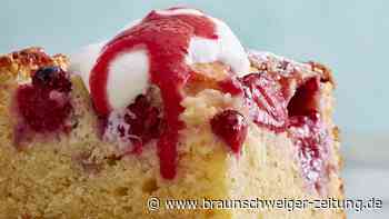 Supersaftige Erdbeerschnitten aus der Auflaufform