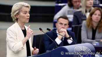 EU-Parlament debattiert über Misstrauensantrag: Heikle Fragen an von der Leyen