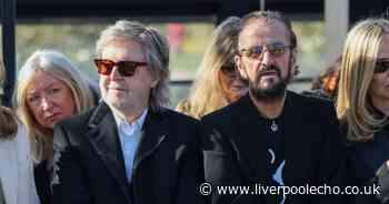 Paul McCartney says 'or should I say' as he sends Ringo Starr message