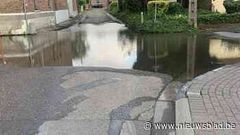 Enkele straten in Lauw onder water na korte regenbui