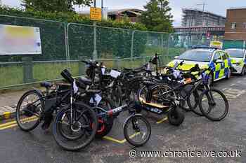 Police in Sunderland seize 10 electric bikes in one day in motorcycle disorder crackdown
