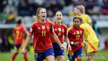 Favoritinnen wanken aber kurz: Acht-Tore-Spektakel: Spanien fertigt Belgien ab