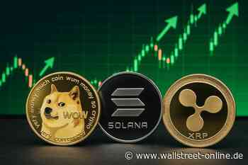 Altcoin-Trio im Höhenflug: XRP, Solana und Doge legen zu – das steckt hinter der Krypto-Montagsrallye