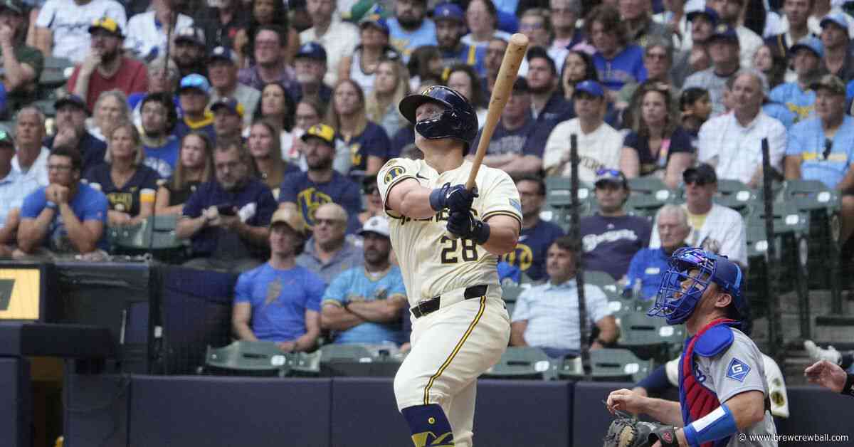 Vaughn’s debut homer is the big hit in Brewers’ 9-1 romp over Dodgers