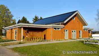 Fraké Noir gevelbekleding op sanitairgebouw
