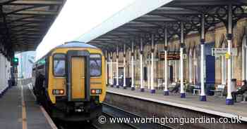 Group boards train in Warrington and hurls racial and homophobic abuse at passengers
