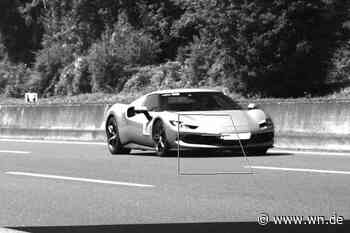 69 km/h zu schnell: Polizei stoppt Ferrari-Fahrer mit Fake-Kennzeichen
