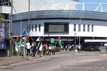 Live: Pro-Palestine protestors block entrance to Ashton Gate