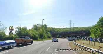 Serious crash closed major Newport roundabout