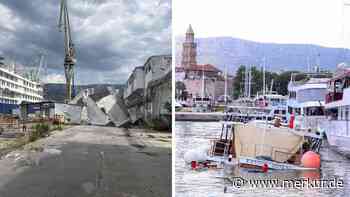 Unwetter-Alarm in Kroatien: Ferienort verwüstet, Einsatzkräfte retten mehrere Menschen auf See