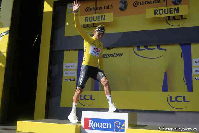 Pogačar claims 100th career win, beating Van der Poel in sprint on stage 4 of Tour de France