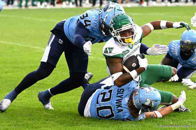 Argonauts defensive end Andrew Chatfield Jr. leading CFL in sacks