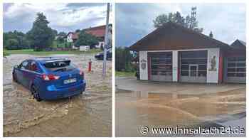 Feuerwehrhaus abgesoffen: Starkregen setzt Hörbering binnen Minuten unter Wasser