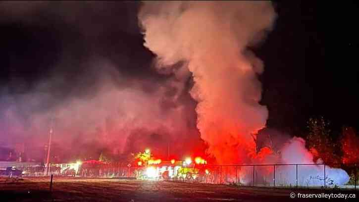 Police investigate after body found in burning car near Chilliwack