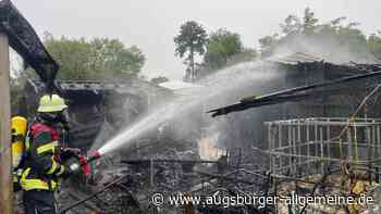 Unwetter im Kreis Neu-Ulm: Blitze schlagen in Wohnhaus und Gartenhütte ein