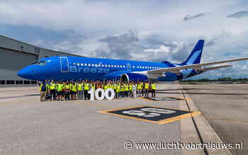 Airbus viert mijlpaal met honderdste in Amerika gebouwde A220