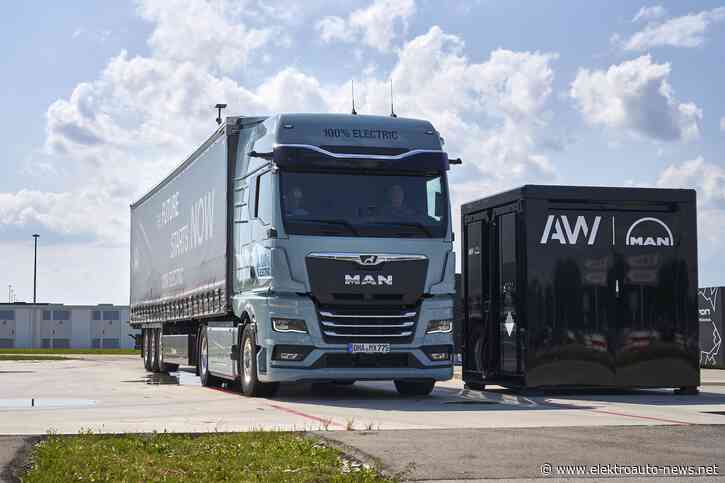 MAN bietet mobile Ladesäule für Elektro-Lkw an