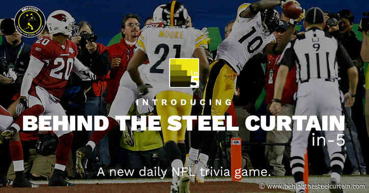 Can you guess this Steelers tackle in today’s in-5 trivia game?