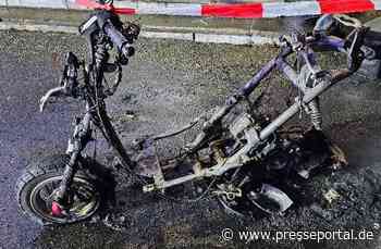 POL-WOB: Brennender Motorroller - Polizei sucht Zeugen