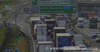 Crash on M11 sees traffic held in Cambridgeshire