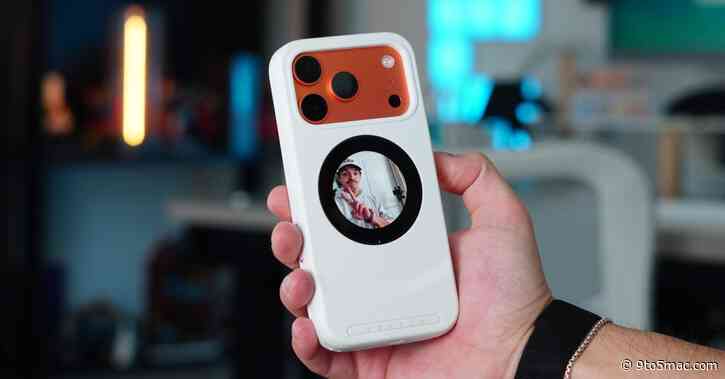 Hands-on: This iPhone case adds a rear touchscreen for selfies and expandable storage [Video]