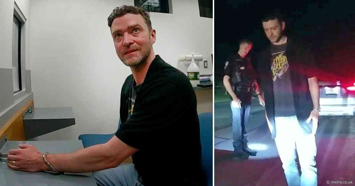 Justin Timberlake’s 2024 drink-driving arrest footage released by police
