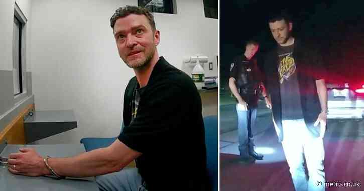 Justin Timberlake fails to walk straight in drink-driving arrest footage his lawyers fought to bury