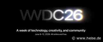 WWDC 2026 am 8. Juni: Apple gewährt ersten Blick auf iOS 27 und macOS 27