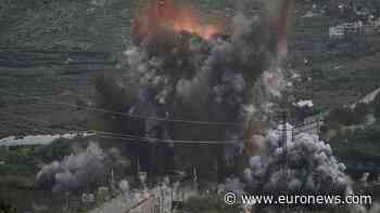 Moment Israeli strike hits key south Lebanon bridge