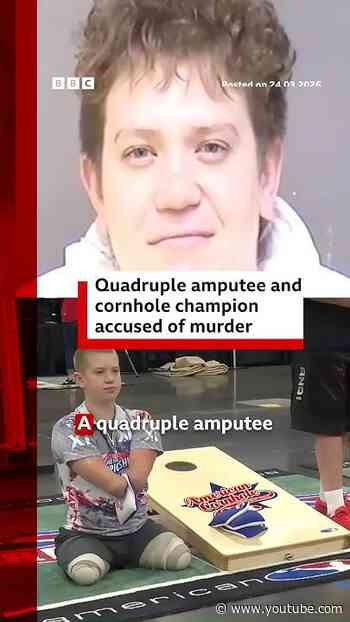 Quadruple amputee and professional athlete facing murder charge. #Cornhole #USNews #BBCNews