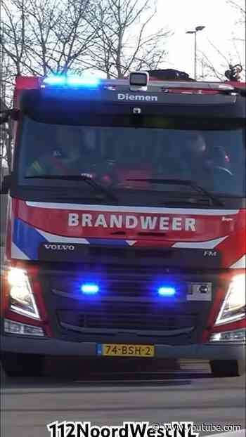 #Brandweer HV 13-4271 en DB 11-3081 met Spoed naar een Zeer Grote #Brand in Amsterdam #feuerwehr