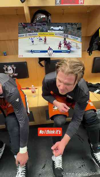 Mikael Granlund & Anaheim Ducks React to his Stamp in Finland
