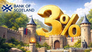 Bank of Scotland legt vor: 3 % Zinsen aufs Festgeld für 1 Jahr
