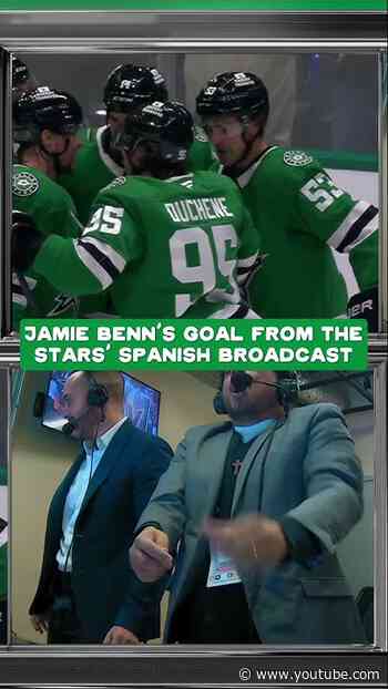 Jamie Benn's goal against the Golden Knights en español