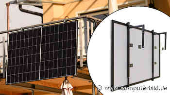 Solarmodule am Betonbalkon: Mit diesem Montage-Set klappt es auch ohne Bohren
