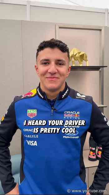 He's not a regular driver, he's a cool driver 😎 #F1 #RedBullRacing