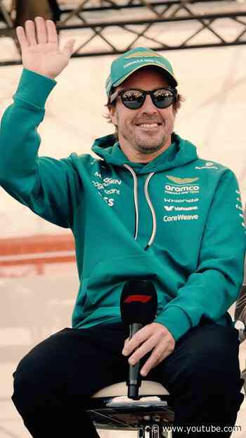 Fernando Alonso and Lance Stroll greet fans at the 2026 F1 Japanese Grand Prix #f1 #formula1
