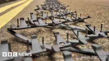 Stinger used to stop HGV as four men arrested