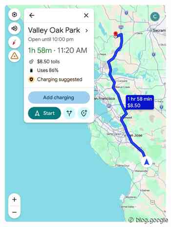 Google Maps simplifies battery predictions and trip planning for 350+ Android Auto EV models.