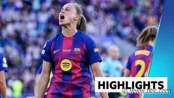 Barcelona thrash Lyon to win Champions League