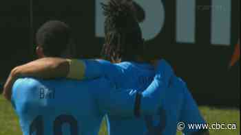 Halifax Wanderers’ Isaiah Johnston scores equalizer at home against Inter Toronto