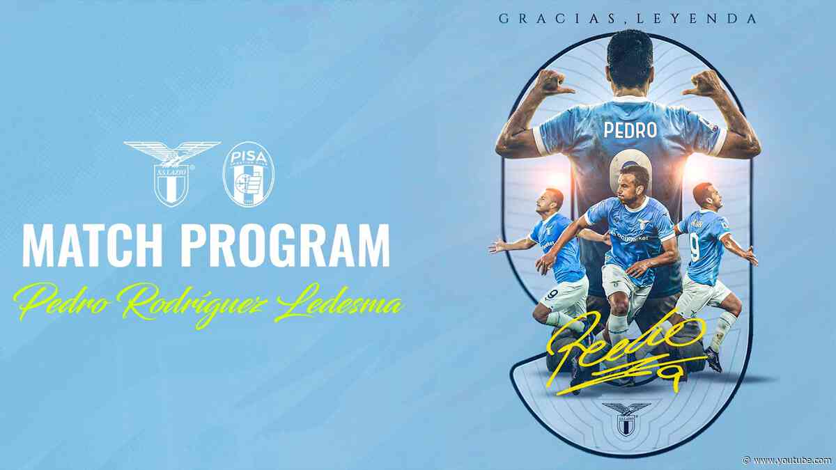 📘 PEDRO AL MATCH PROGRAM DI LAZIO-PISA