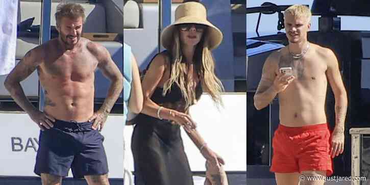 David & Victoria Beckham Enjoy Yacht Day in Spain with Family (Photos)
