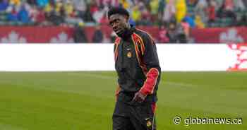 Alphonso Davies happy to be back with Canadian teammates ahead of World Cup