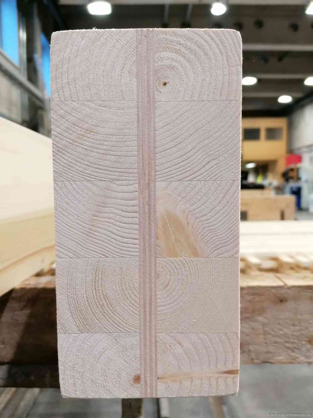 Superlamellen als Bewehrung für Brettschichtholz: Forschungsprojekt entwickelt Produktionskonzept für holzbewehrtes Holz